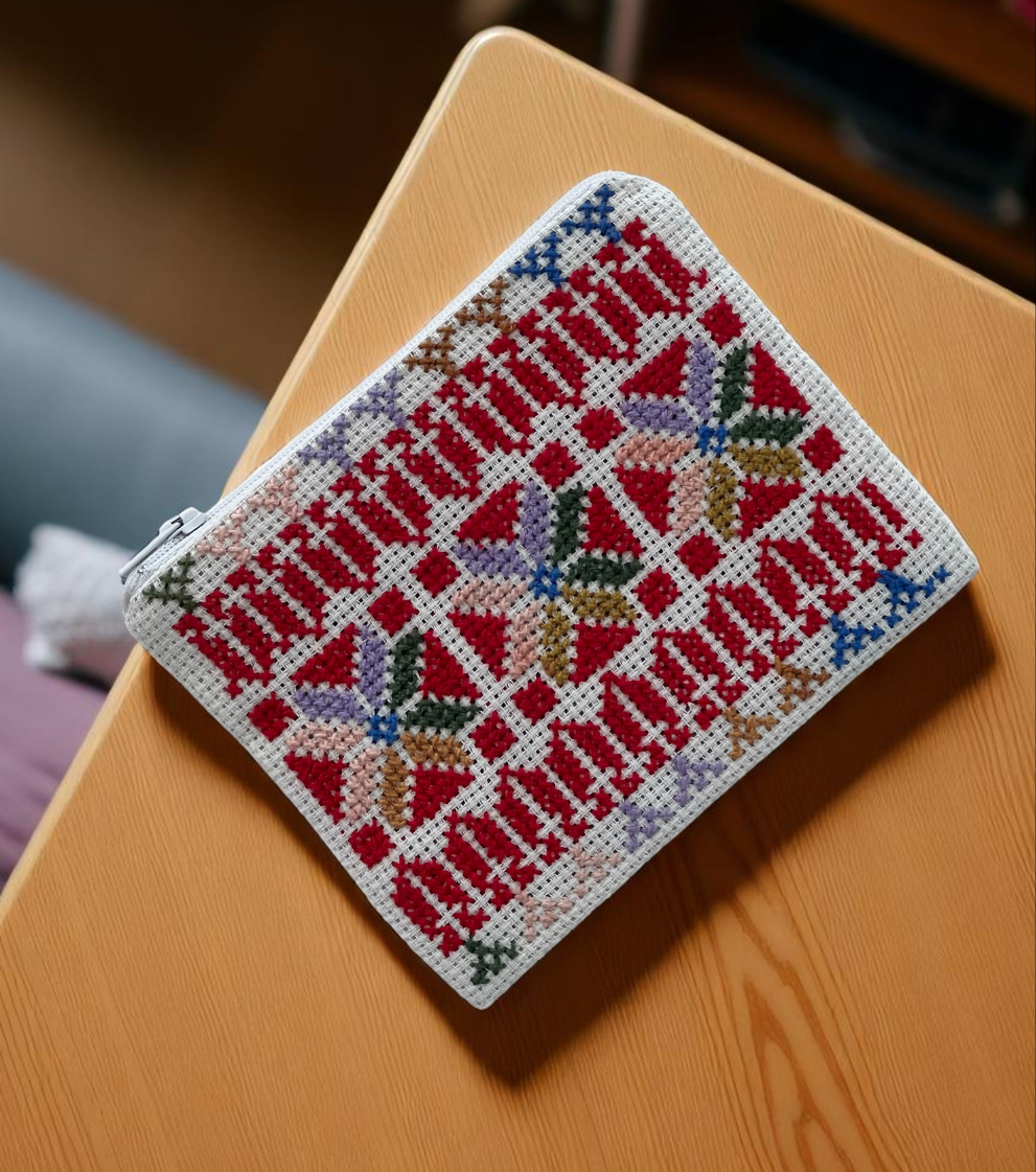 Geldbörse mit Tatreez Muster Nr. 32