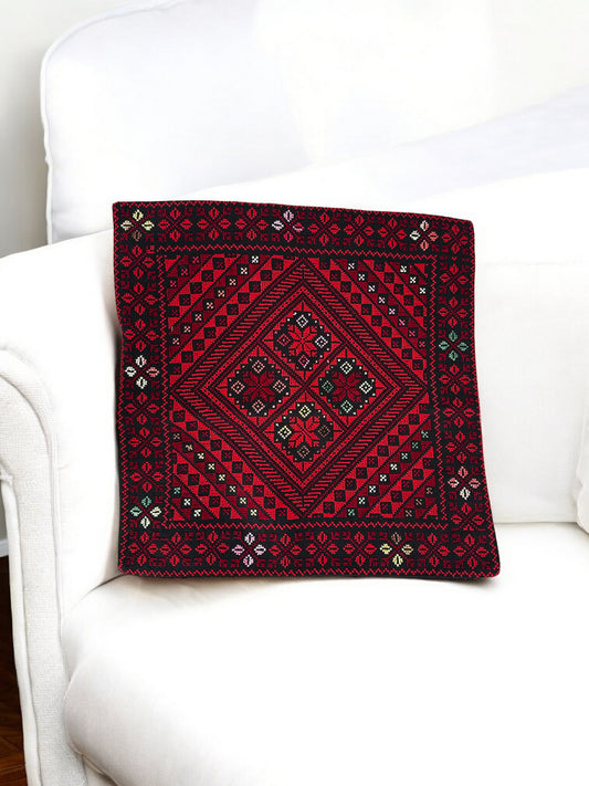 Tatreez Kissenbezug mit schönen Farben und Mustern