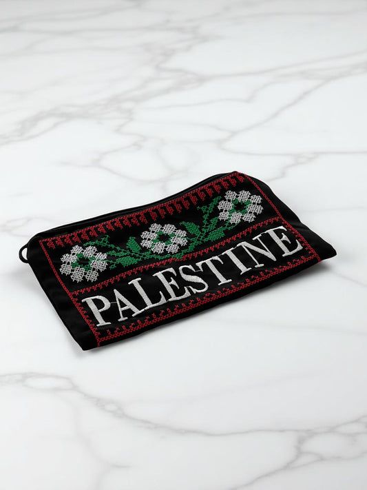 Handgenähte Tatreez-Stofftasche Palestine