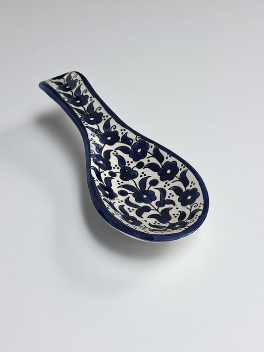 Handbemalte Keramik Löffelablage