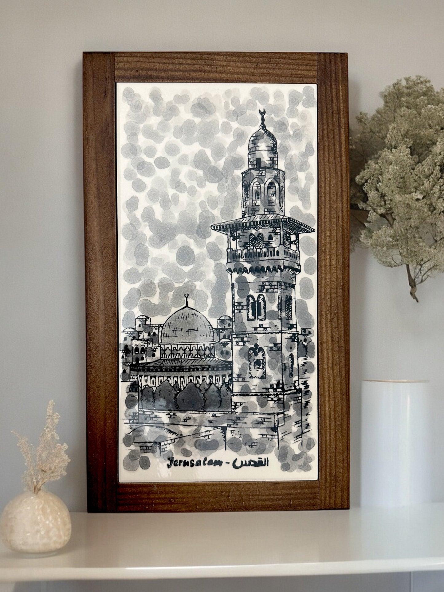 Handgemachter Wandbild "Jerusalem"