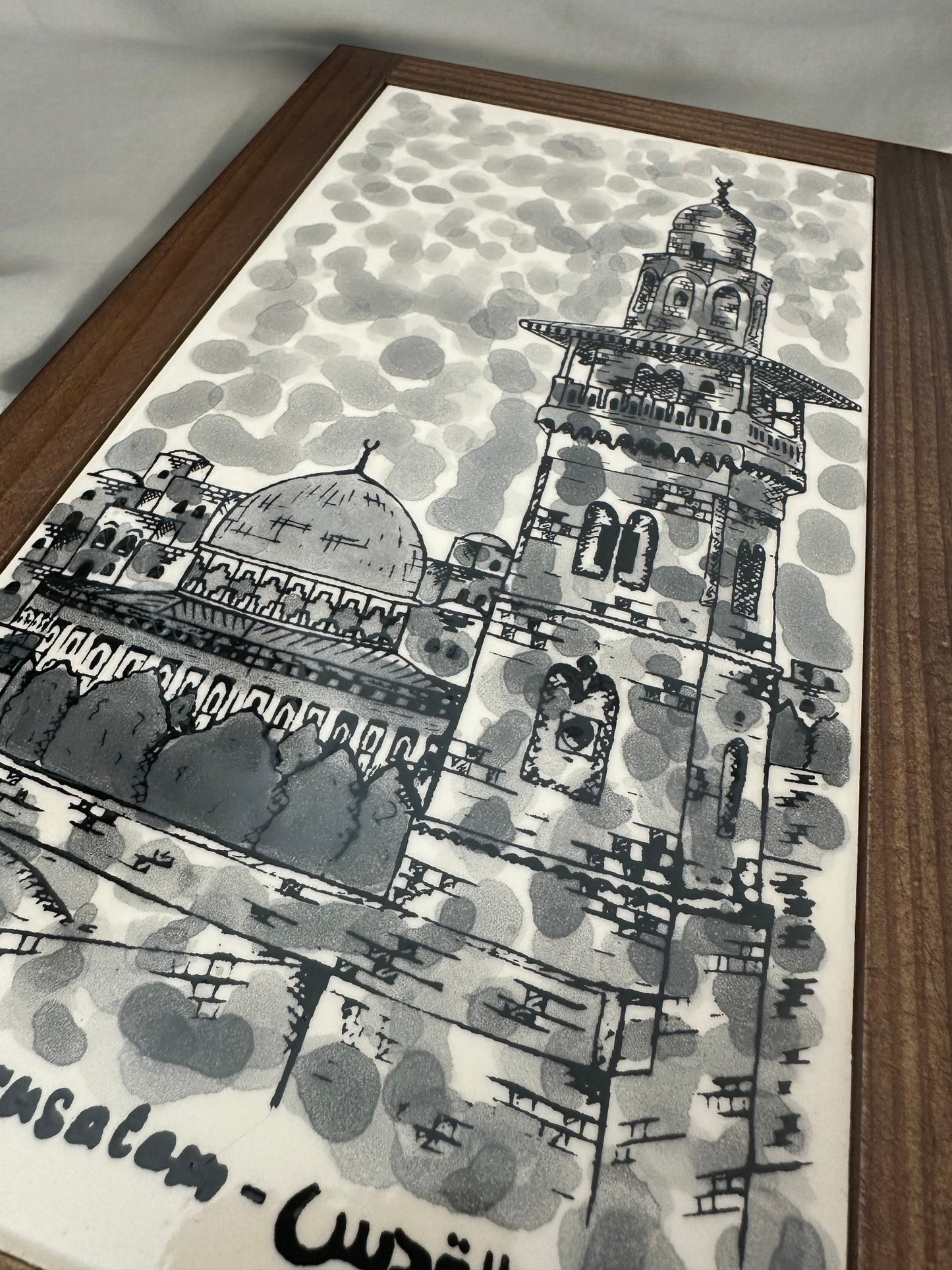 Handgemachter Wandbild "Jerusalem"