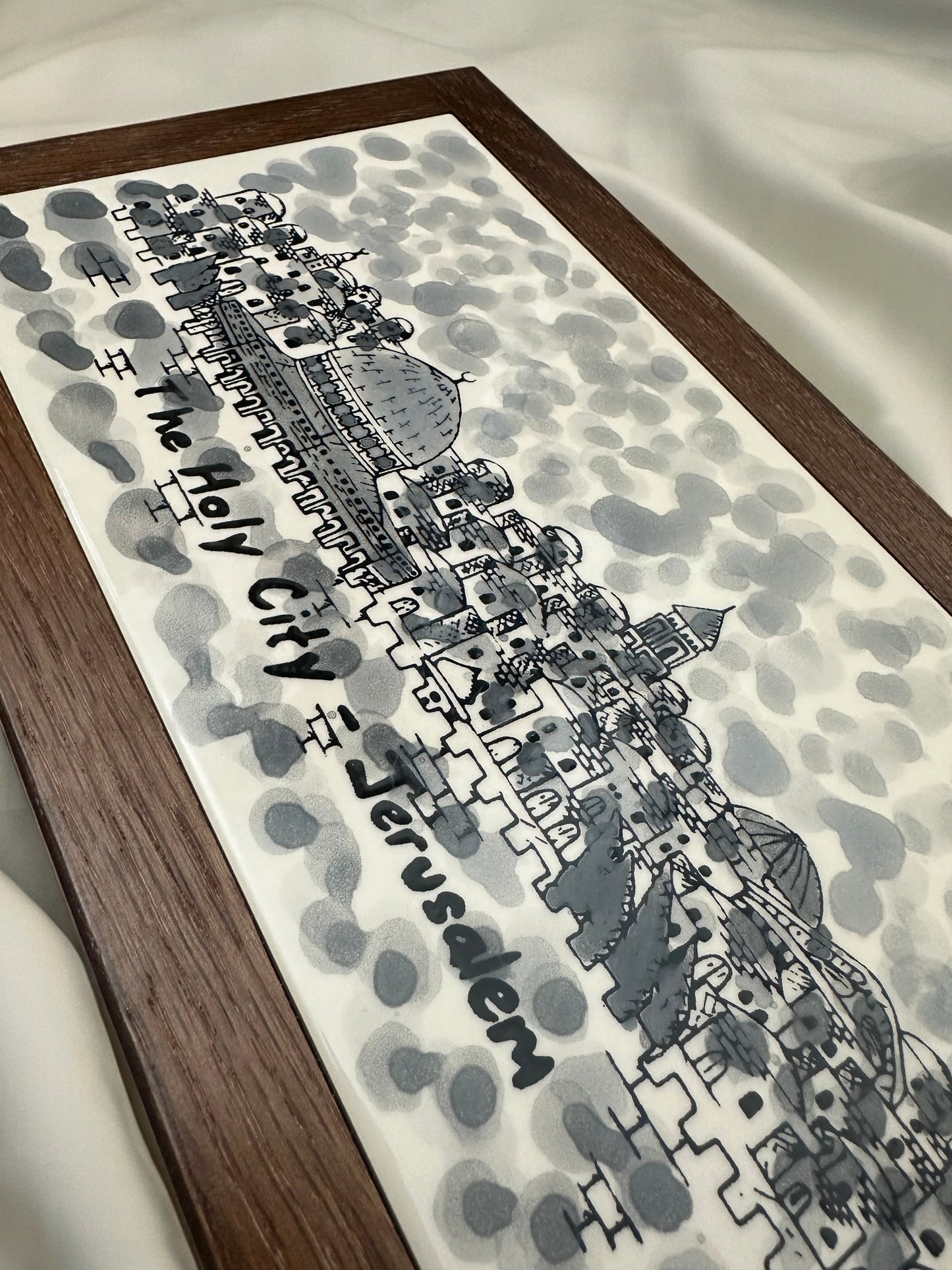 Handgemachter Wandbild "Jerusalem"