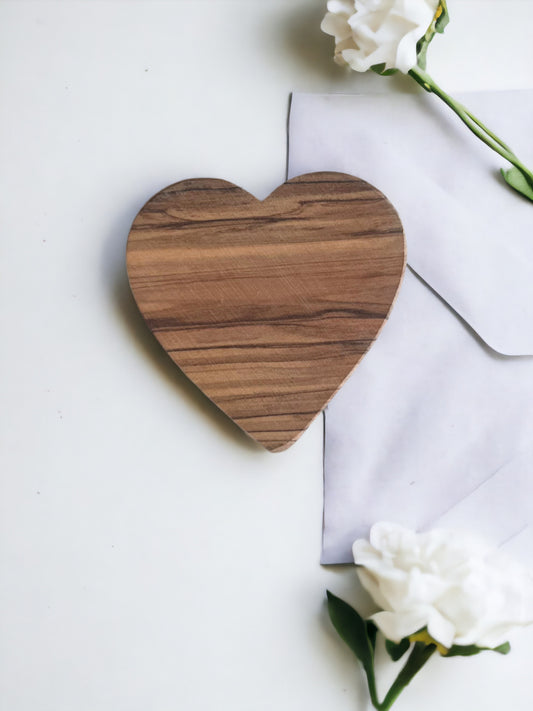 Olivenholz Herz (groß) - Natürliche Schönheit aus Bethlehem