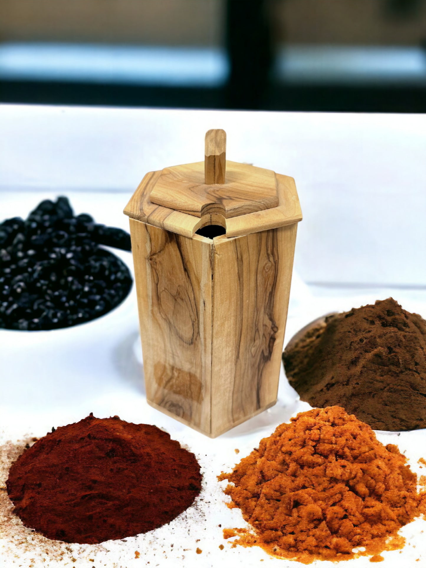 Olivenholz Behälter (mittel)