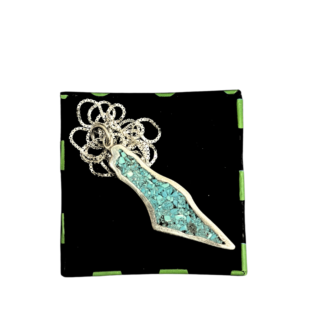 Palästina Karte Halskette aus Korallensteine