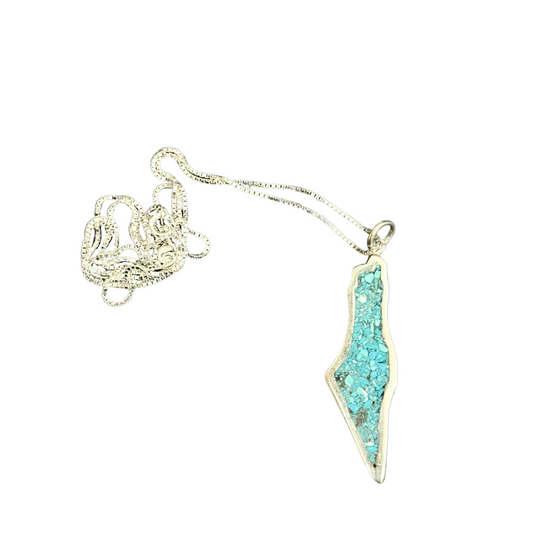 Palästina Karte Halskette aus Korallensteine