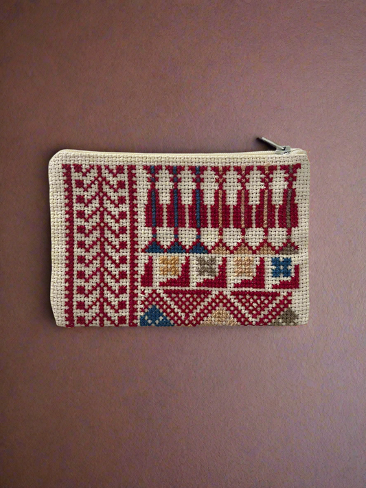Geldbörse mit Tatreez Muster Nr. 17