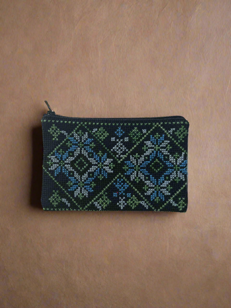Geldbörse mit Tatreez Muster Nr. 29