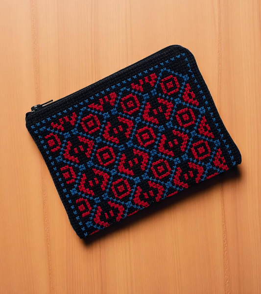 Geldbörse mit Tatreez Muster Nr. 35
