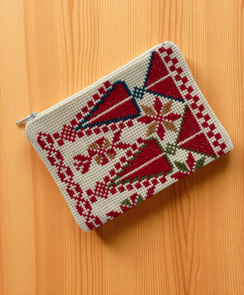 Geldbörse mit Tatreez Muster Nr. 36
