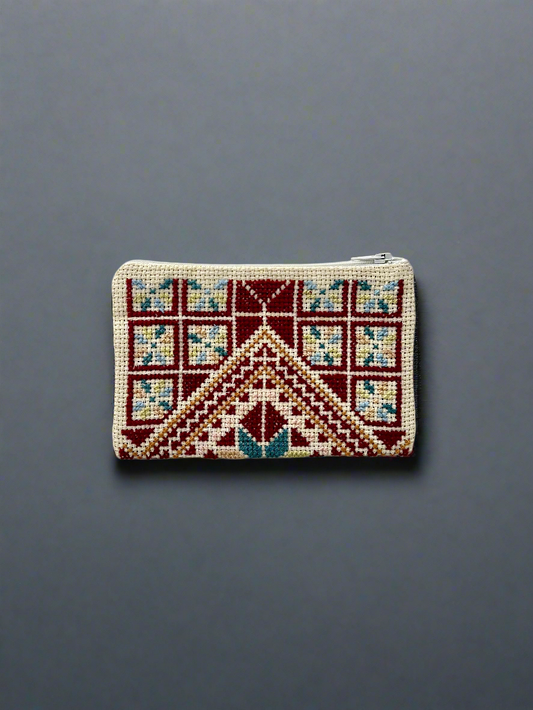 Geldbörse mit Tatreez Muster Nr. 28