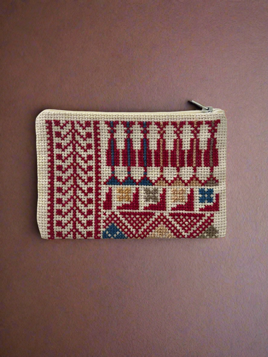 Geldbörse mit Tatreez Muster Nr. 17