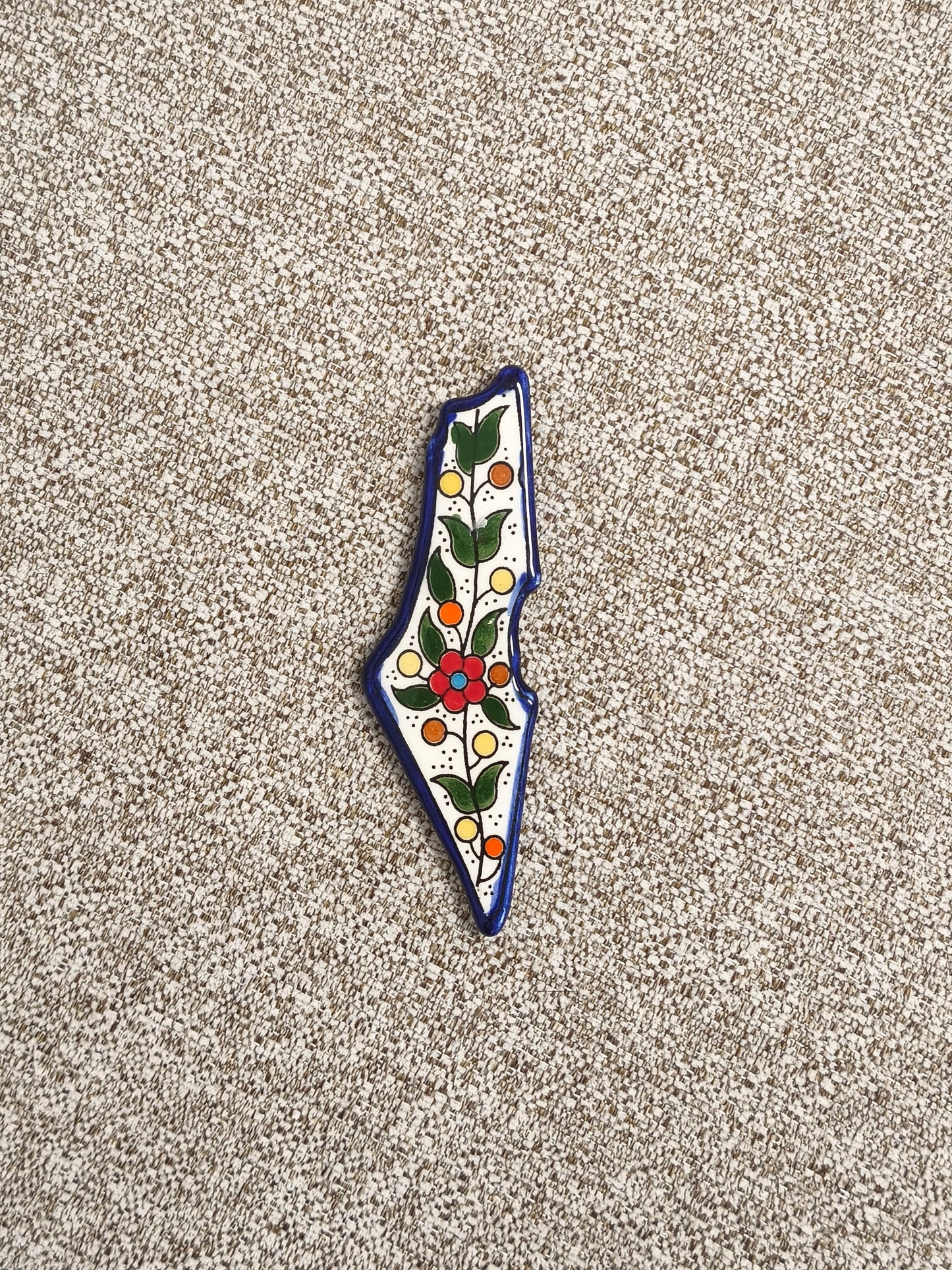 Keramikmagnet mit Palästina Karte