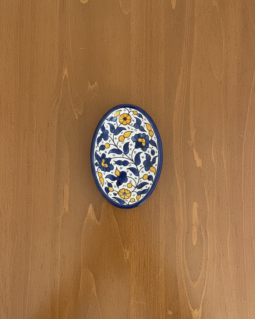 Keramik Oval Teller aus Hebron / Al Khalil