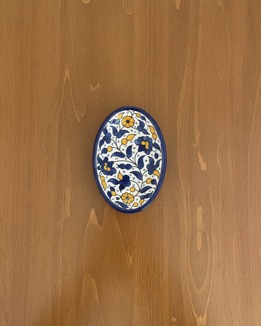 Keramik Oval Teller aus Hebron / Al Khalil
